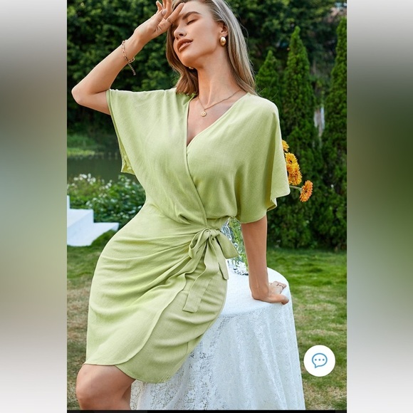 NWT Cupshe Open Front Tie Waist Lace Up Dress
Size L - Picture 2 of 7